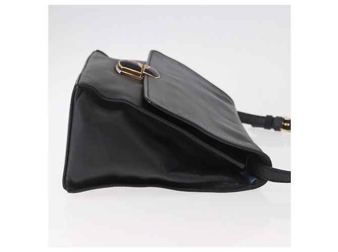 BALENCIAGA Afternoon Shoulder Bag Pelle Nera Oro 293862 Auth 188241 Nero D'oro - vista 3