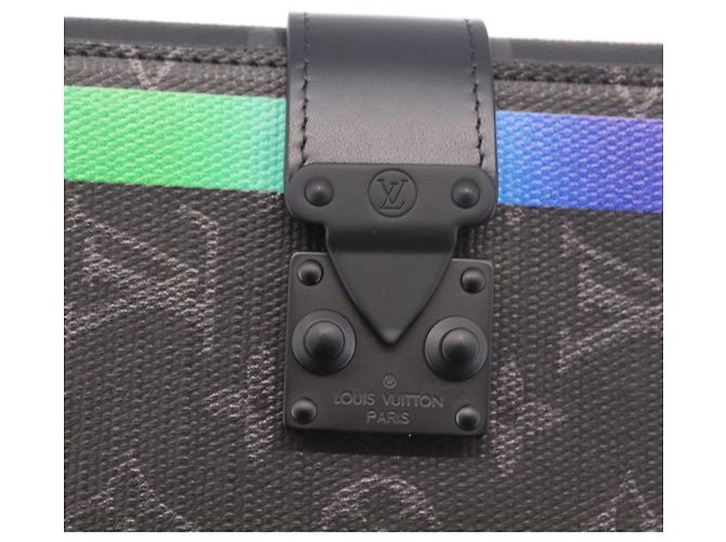 LOUIS VUITTON Monogram Eclipse Porte Documents Frank GM GI0399 LV Auth 187969SAM Monogramma - vista 8