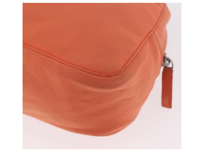 FENDI Tote Bag Baumwolljersey Orange Silber Auth 188926 - Ansicht 18