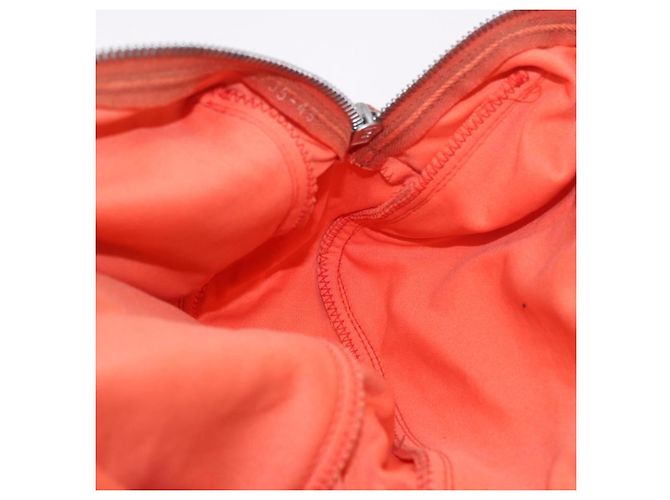 FENDI Tote Bag Baumwolljersey Orange Silber Auth 188926 - Ansicht 22