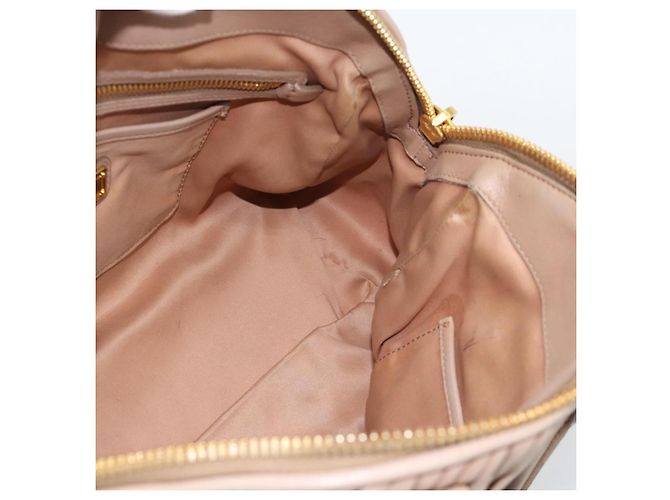 Borsa Miu Miu Matelasse in Pelle 2way Rosa Oro Auth 188853 D'oro - vista 23