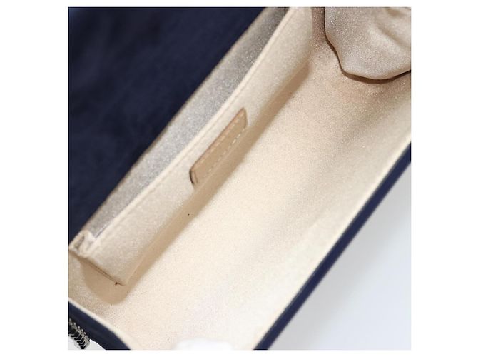 Borsa a Spalla con Catena Jimmy Choo in plastica Navy Auth 188525 Blu navy - vista 12
