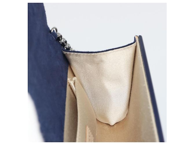 Borsa a Spalla con Catena Jimmy Choo in plastica Navy Auth 188525 Blu navy - vista 18