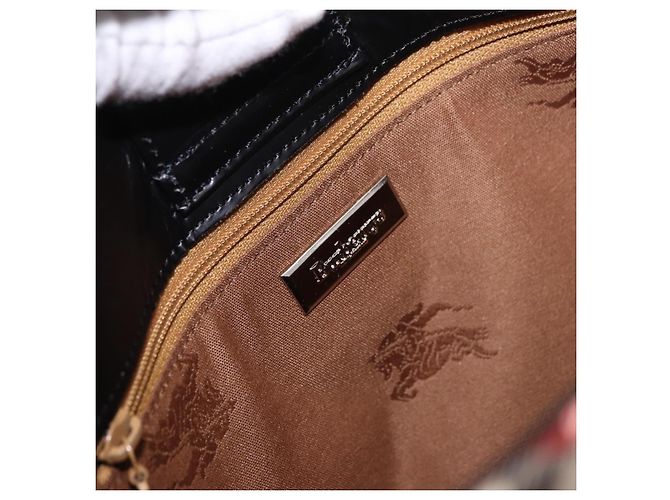 Borsa a tracolla Burberrys Canvas Beige Silver Nova Check Autentica am11979V Argento - vista 10