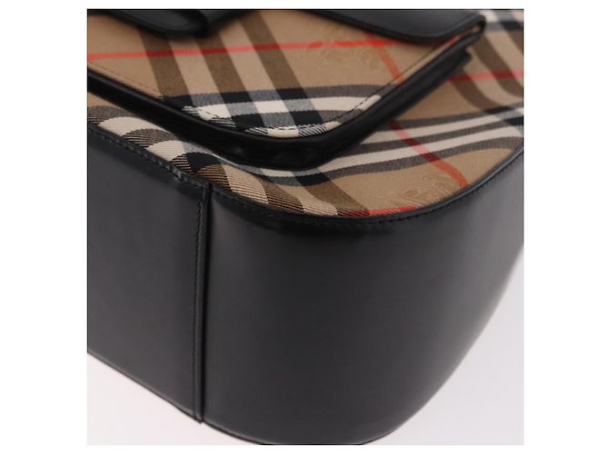 Borsa a tracolla Burberrys Canvas Beige Silver Nova Check Autentica am11979V Argento - vista 14