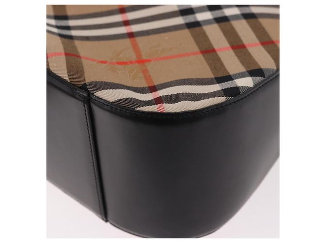 Borsa a tracolla Burberrys Canvas Beige Silver Nova Check Autentica am11979V Argento - vista 16
