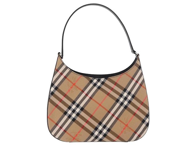 Borsa a tracolla Burberrys Canvas Beige Silver Nova Check Autentica am11979V Argento - vista 2