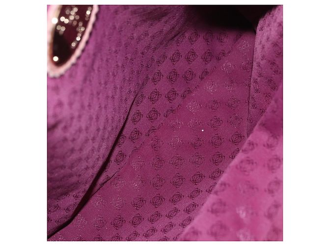 Borsa a Mano LOEWE Anagram in Pelle Rosa Oro Auth ka4908 D'oro - vista 11