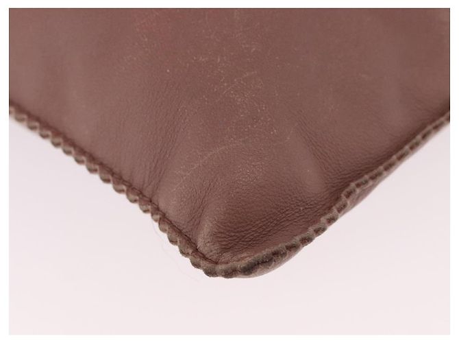 Borsa a Mano LOEWE Anagram in Pelle Rosa Oro Auth ka4908 D'oro - vista 15