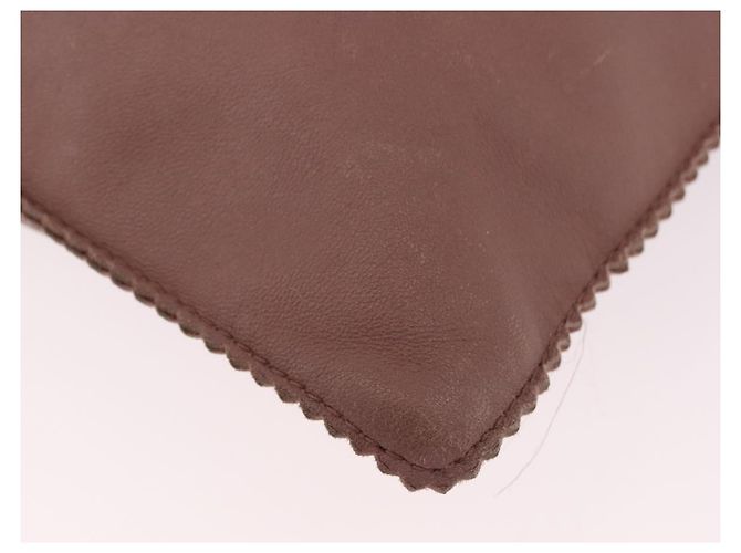 Borsa a Mano LOEWE Anagram in Pelle Rosa Oro Auth ka4908 D'oro - vista 16