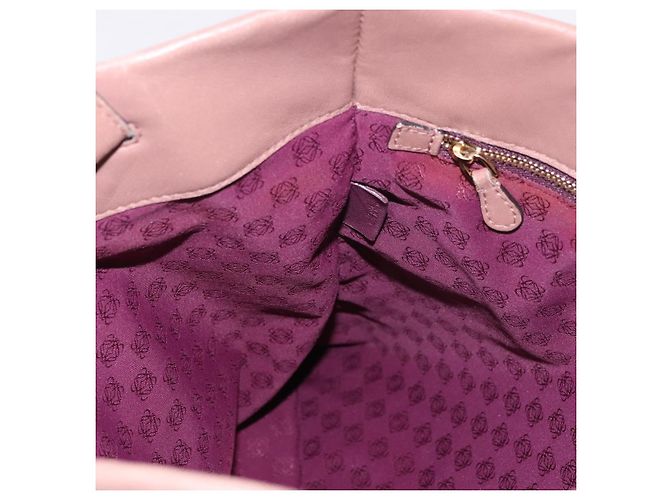 Borsa a Mano LOEWE Anagram in Pelle Rosa Oro Auth ka4908 D'oro - vista 19