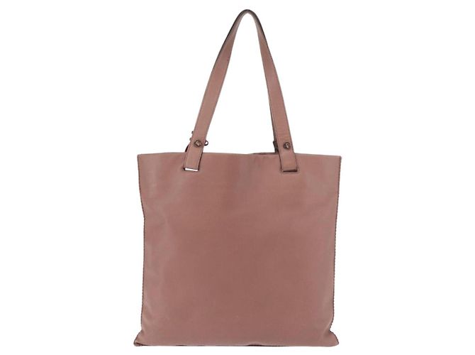 Borsa a Mano LOEWE Anagram in Pelle Rosa Oro Auth ka4908 D'oro - vista 2