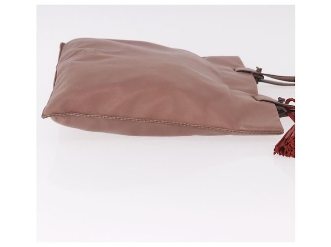 Borsa a Mano LOEWE Anagram in Pelle Rosa Oro Auth ka4908 D'oro - vista 3