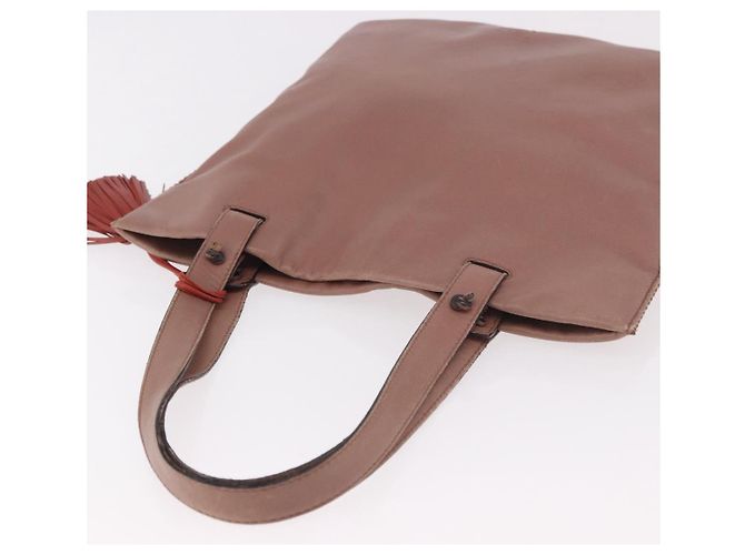 Borsa a Mano LOEWE Anagram in Pelle Rosa Oro Auth ka4908 D'oro - vista 6
