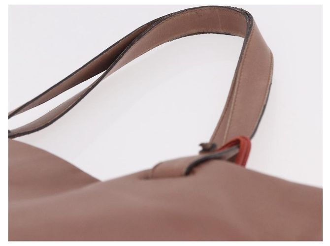 Borsa a Mano LOEWE Anagram in Pelle Rosa Oro Auth ka4908 D'oro - vista 8