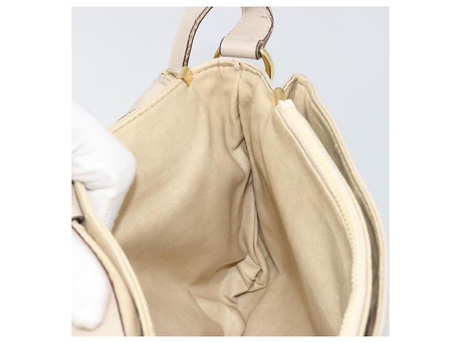 Céline Borsa a Spalla CELINE in Pelle Avorio Oro Auth 187413A D'oro Crudo - vista 20