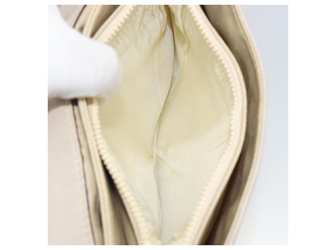 Céline Borsa a Spalla CELINE in Pelle Avorio Oro Auth 187413A D'oro Crudo - vista 24