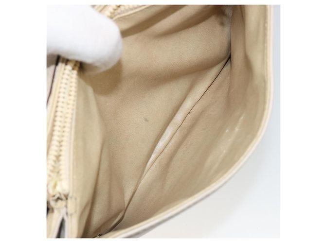 Céline Borsa a Spalla CELINE in Pelle Avorio Oro Auth 187413A D'oro Crudo - vista 25