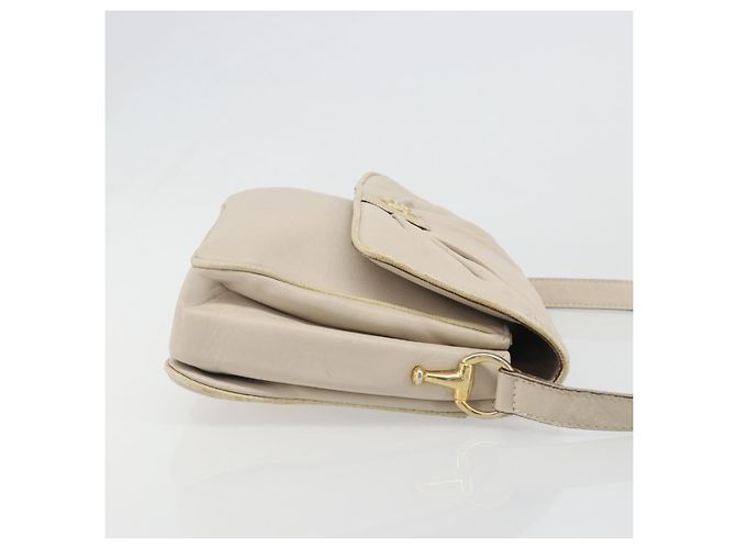 Céline Borsa a Spalla CELINE in Pelle Avorio Oro Auth 187413A D'oro Crudo - vista 4