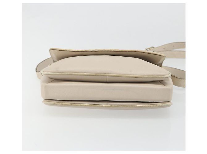 Céline Borsa a Spalla CELINE in Pelle Avorio Oro Auth 187413A D'oro Crudo - vista 6