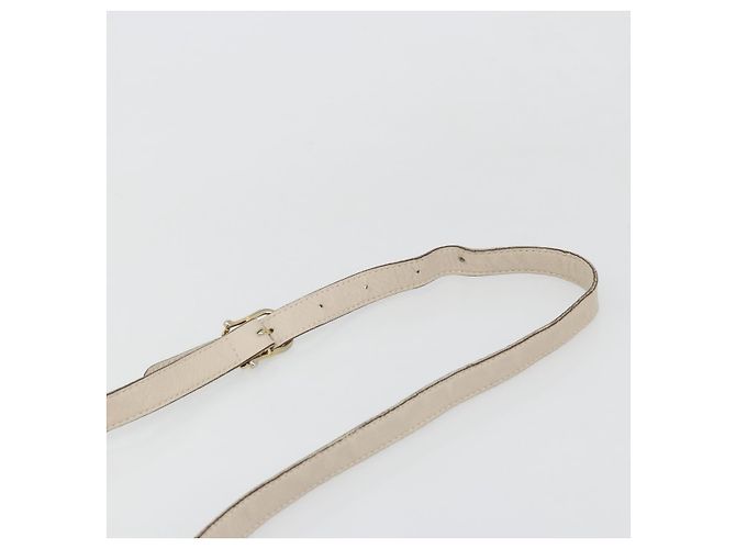 Céline Borsa a Spalla CELINE in Pelle Avorio Oro Auth 187413A D'oro Crudo - vista 9