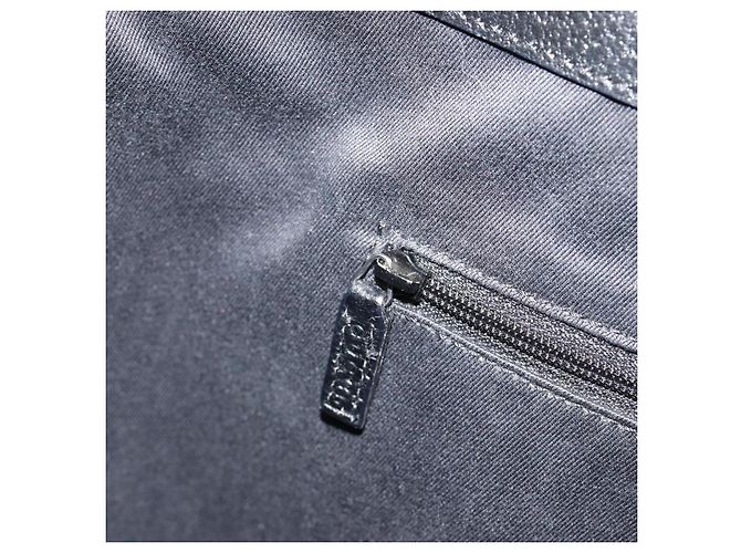 Borsa a Mano GUCCI GG Canvas Nera Argento 113017 Auth BA13508 Nero - vista 20