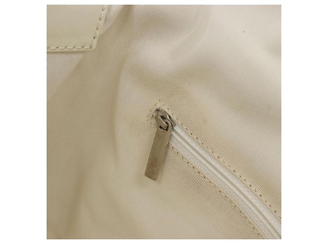 Borsa CHANEL V Stitch in pelle di agnello bianca argento CC Auth BA13606V Bianco - vista 23