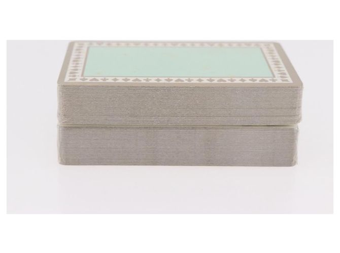 Autre Marque TIFFANY&Co. Jeu de cartes en papier Bleu Vert Auth BA13631A - vue 6