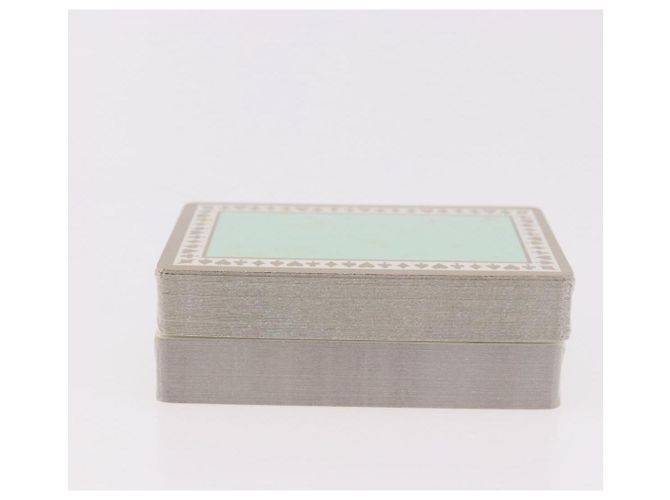 Autre Marque TIFFANY&Co. Jeu de cartes en papier Bleu Vert Auth BA13631A - vue 7