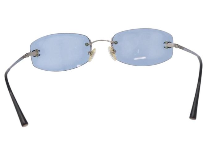 Occhiali da sole CHANEL metallo Blu CC Auth 187883V - vista 2