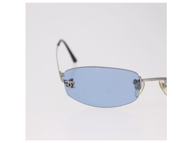 Occhiali da sole CHANEL metallo Blu CC Auth 187883V - vista 3