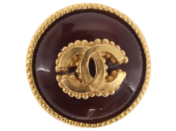 Orecchini CHANEL Metallo Tonalità Oro CC Auth BA13637M - vista 9