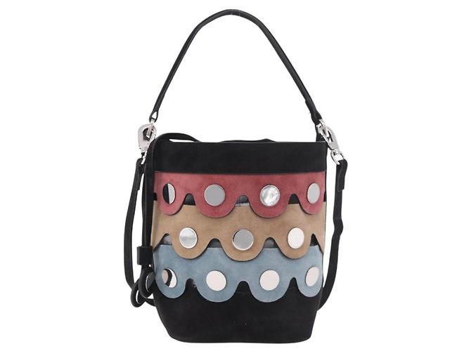 Autre Marque Borsa a Spalla PIERRE HARDY Scamosciato 2way Nero Argento Auth 187310V - vista 13