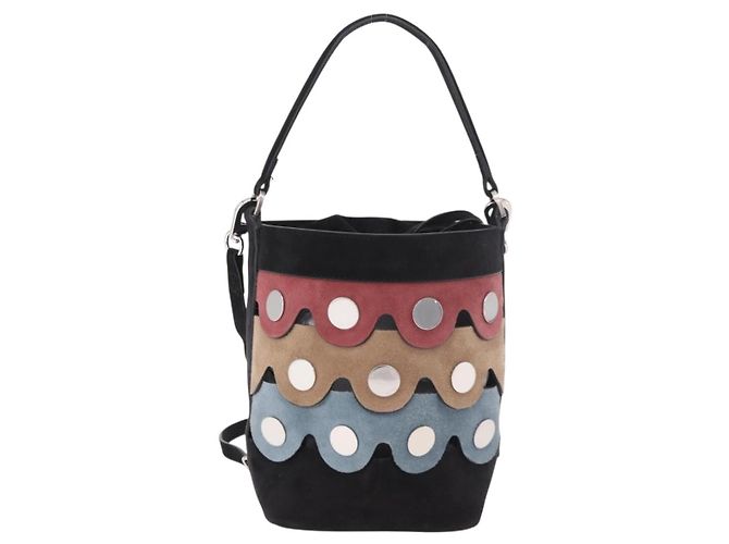Autre Marque Borsa a Spalla PIERRE HARDY Scamosciato 2way Nero Argento Auth 187310V - vista 2