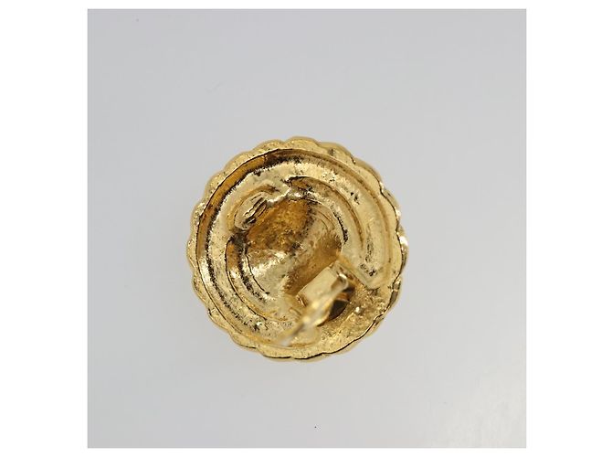 Orecchini CHANEL Metallo Tonalità Oro CC Auth BA13635 - vista 10