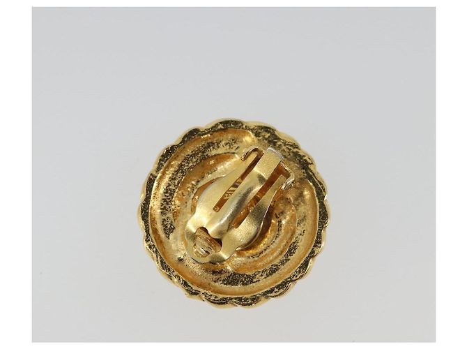 Orecchini CHANEL Metallo Tonalità Oro CC Auth BA13635 - vista 3