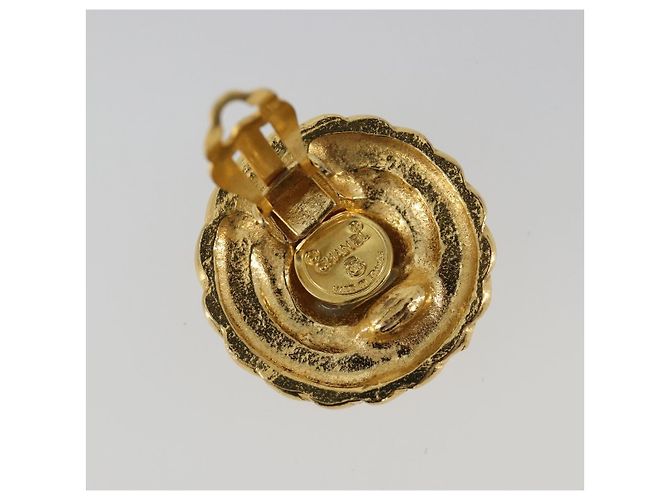 Orecchini CHANEL Metallo Tonalità Oro CC Auth BA13635 - vista 5