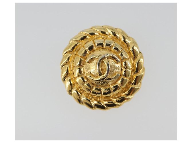 Orecchini CHANEL Metallo Tonalità Oro CC Auth BA13635 - vista 7