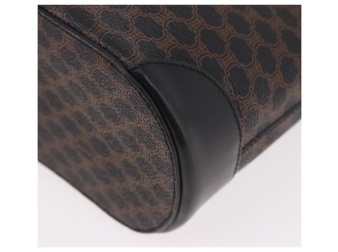 Céline Borsa Tote CELINE Macadam Canvas PVC Pelle Nera Oro Auth ka4867A Nero D'oro - vista 16