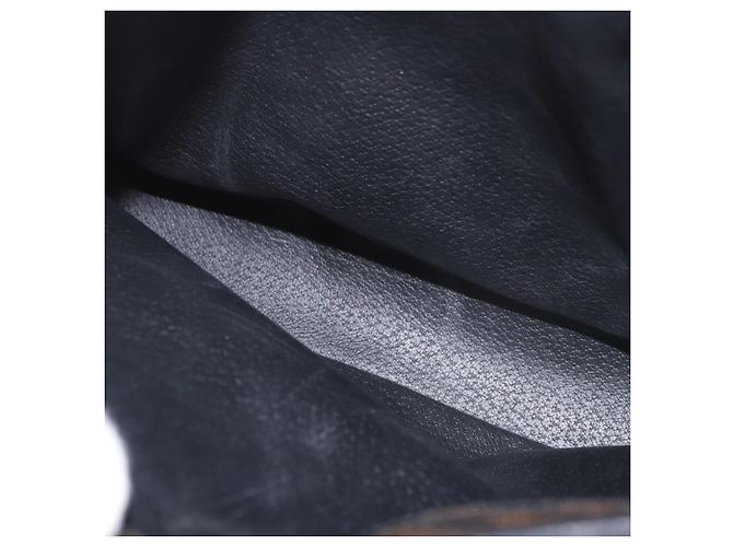 Céline Borsa Tote CELINE Macadam Canvas PVC Pelle Nera Oro Auth ka4867A Nero D'oro - vista 20