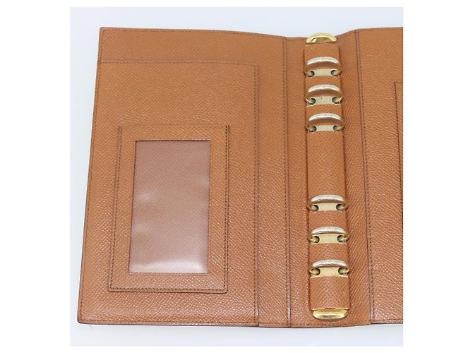Bulgari Copertina per agenda BVLGARI in pelle marrone e oro Auth 184414 D'oro - vista 18