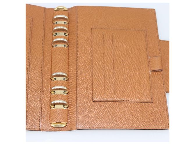 Bulgari Copertina per agenda BVLGARI in pelle marrone e oro Auth 184414 D'oro - vista 19