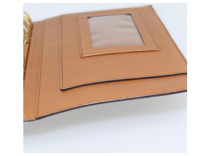 Bulgari Copertina per agenda BVLGARI in pelle marrone e oro Auth 184414 D'oro - vista 21