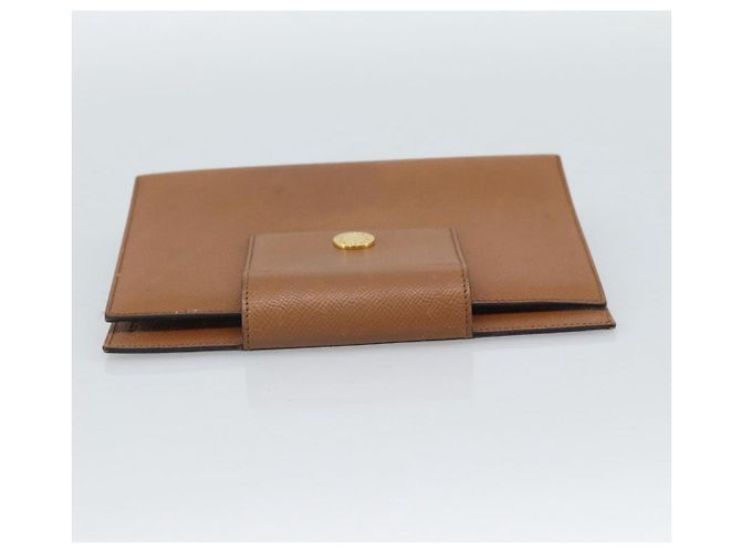 Bulgari Copertina per agenda BVLGARI in pelle marrone e oro Auth 184414 D'oro - vista 3