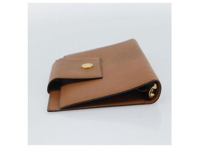 Bulgari Copertina per agenda BVLGARI in pelle marrone e oro Auth 184414 D'oro - vista 5