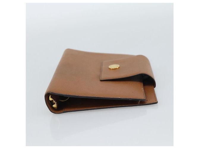 Bulgari Copertina per agenda BVLGARI in pelle marrone e oro Auth 184414 D'oro - vista 6