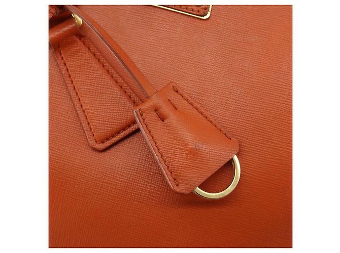 Borsa PRADA Galleria in pelle Safiano 2way Orange Auth 186384V Arancione - vista 10