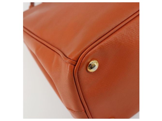 Borsa PRADA Galleria in pelle Safiano 2way Orange Auth 186384V Arancione - vista 16
