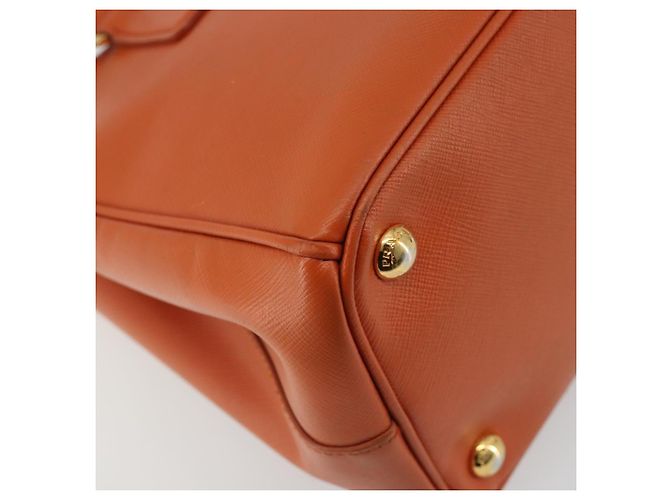 Borsa PRADA Galleria in pelle Safiano 2way Orange Auth 186384V Arancione - vista 18