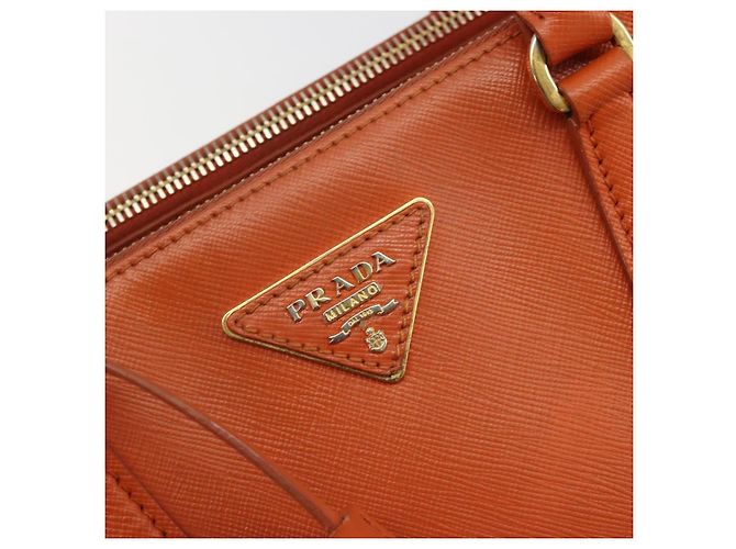 Borsa PRADA Galleria in pelle Safiano 2way Orange Auth 186384V Arancione - vista 19